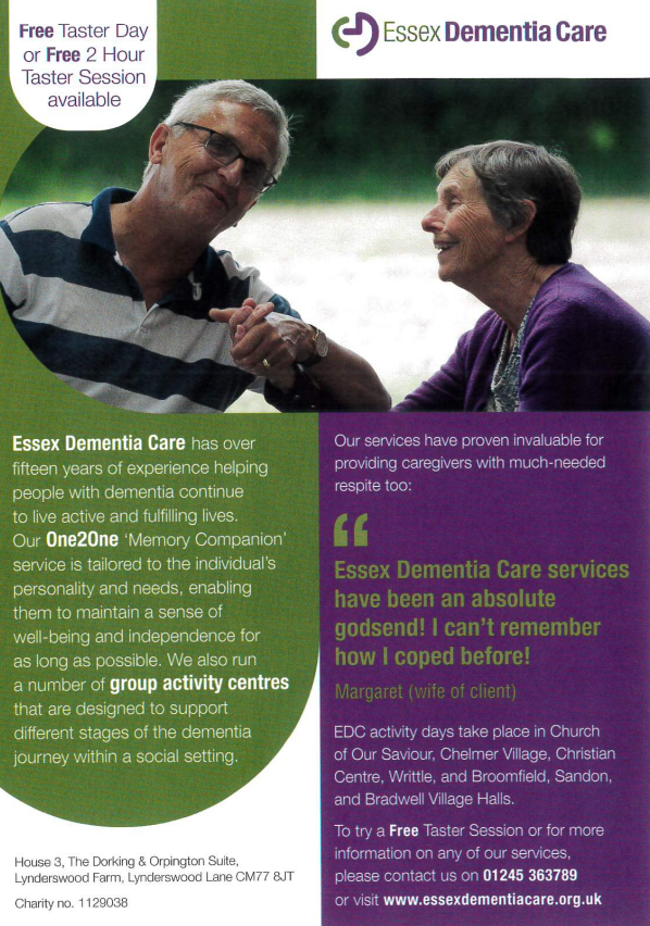 Essex Dementia Poster page 1